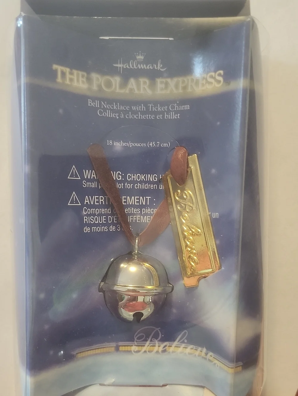 **5 For $20 Hallmark The Polar Express Bell Necklace with Ticket Charm